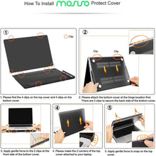 Load image into Gallery viewer, Stylish Midnight Green MacBook Pro 14 Case with Essential Accessories Included