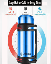 Load image into Gallery viewer, Portable 86oz Insulated Thermos with Adjustable Strap - Perfect for Hiking