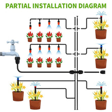 Load image into Gallery viewer, 240FT Drip Irrigation System - Automatic Watering Kit for Gardens &amp; Greenhouses