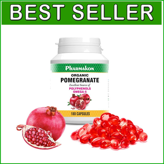 Complete Wellness with Organic Pomegranate Extract Softgels - 180 per Bottle