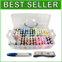 Load image into Gallery viewer, Comprehensive Sewing Thread Collection: 100 Colors, 250 Yards Each, Gift Ready