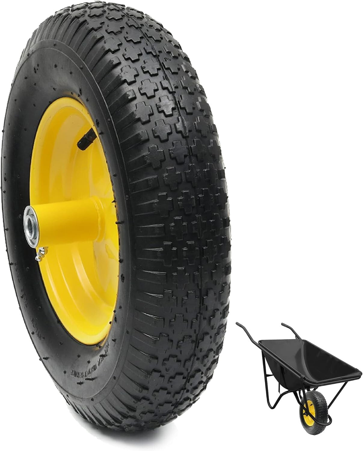 Pneumatic 4.80/4.00-8 Tire and Wheel Assembly for Easy Installation on Equipment