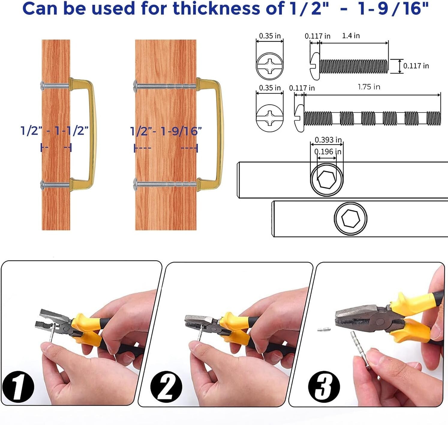 20 Brushed Brass Cabinet Handles - 3-3/4 Inch Pulls for Elegant Kitchen Upgrades