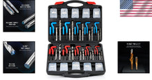 Load image into Gallery viewer, Heavy-Duty Thread Repair Kit with 5 SAE &amp; Metric Sizes - Portable &amp; Effective