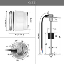 Load image into Gallery viewer, Universal Fit Fuel Sender and Gauge for Boats, Trucks, and RVs - Quick Install