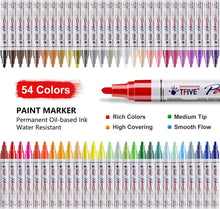 Load image into Gallery viewer, Versatile 54 Color Paint Marker Set - Ideal for Rock, Glass and Fabric Projects