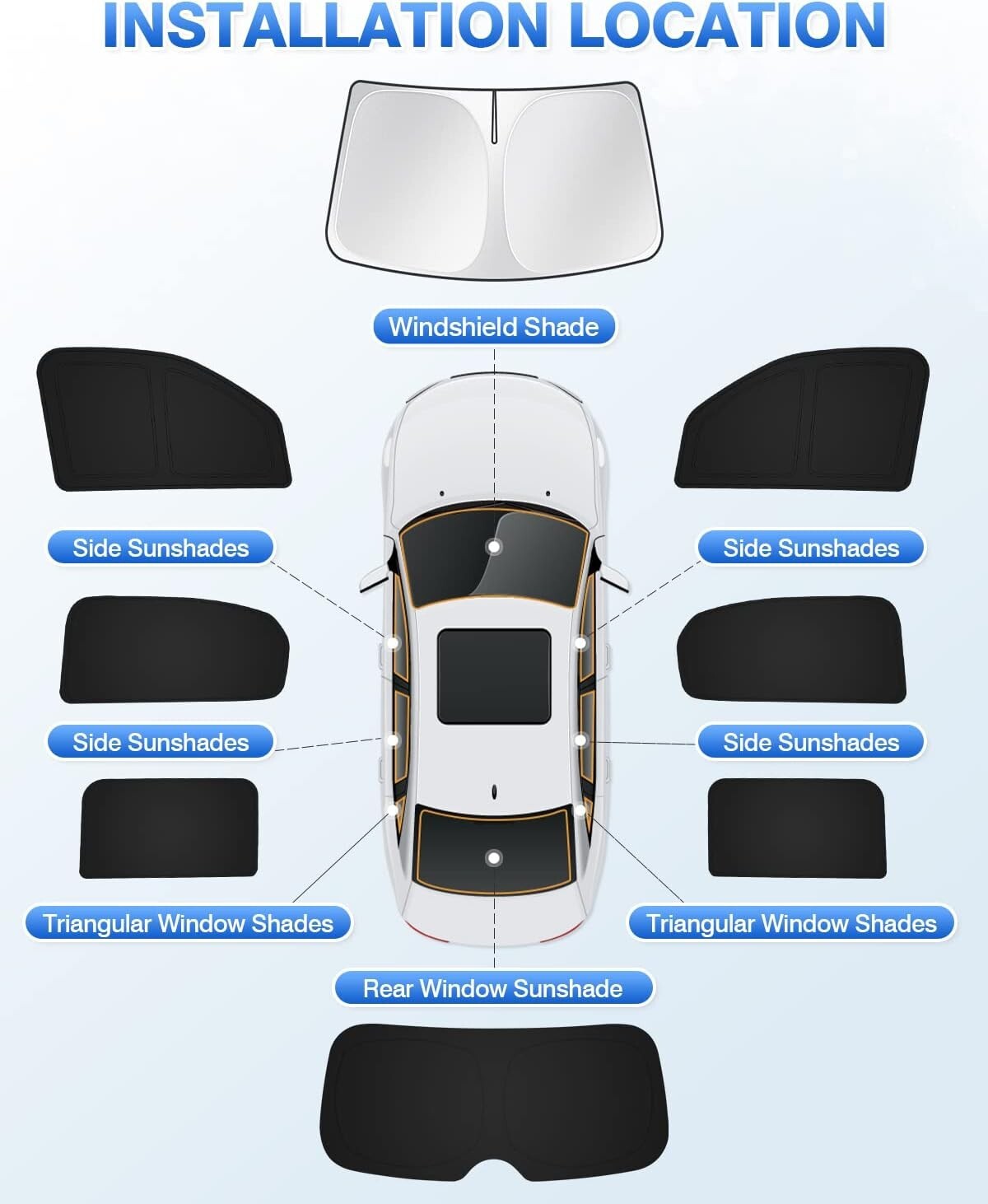 Custom Fit Sun Shade for 2022-2025 Jeep Grand Wagoneer - Privacy & UV Protection