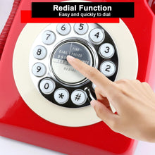Load image into Gallery viewer, Classic Retro Corded Phone with Push-Button Dial - Perfect for Home or Office