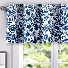 Load image into Gallery viewer, Stylish Watercolor Blooming Flower Valance – 52"W by 18"L Insulated Pair