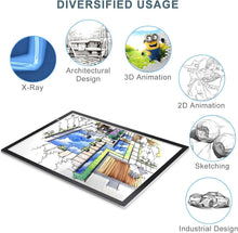 Load image into Gallery viewer, Versatile A2 LED Light Box with Flicker-Free Technology for Artists &amp; Designers