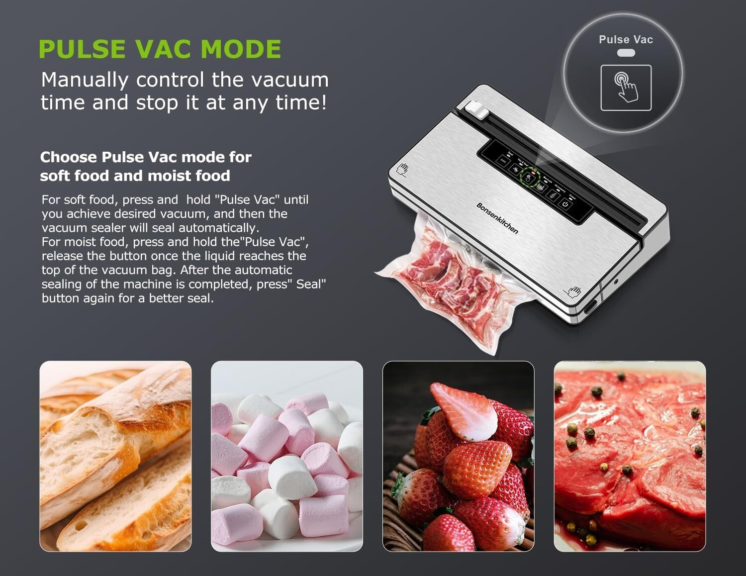 5-in-1 Food Vacuum Sealer Machine with Built-In Cutter & Sustainable Design