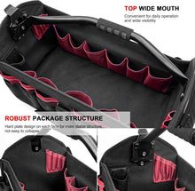 Load image into Gallery viewer, Ergonomic Heavy-Duty Tool Bag with Rotating Handle &amp; Reflective Safety Strips