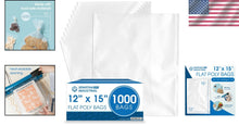 Load image into Gallery viewer, Bulk 1000 Pack 1.1 Mil Clear Poly Bags - Perfect for Bread Dough &amp; Shipping