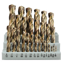 Load image into Gallery viewer, Ultimate 29 Piece Cobalt Drill Bits Set - Versatile for Wood, Plastic &amp; Metal
