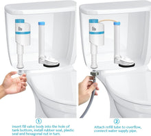 Load image into Gallery viewer, Anti-Siphon Toilet Fill Valve with Adjustable Height and Water Saving Features
