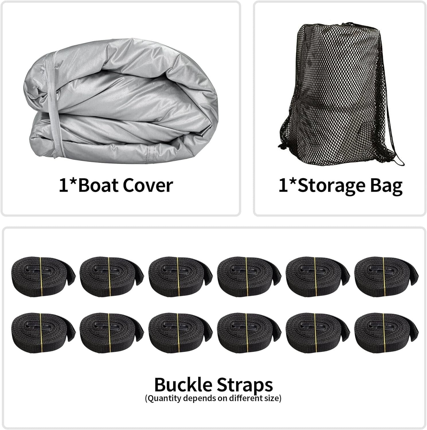 Durable UV Resistant Boat Cover 17'-19' - Fits Fishing, Ski, and Runabout Boats
