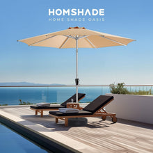 Load image into Gallery viewer, Elegant 9FT Outdoor Umbrella with UV Protection and Easy Crank Mechanism