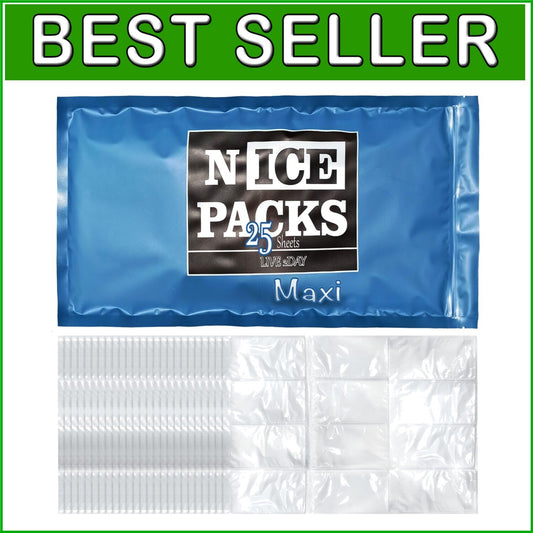 Customizable Reusable Ice Sheets - Ideal for Food Shipping and Cold Therapy