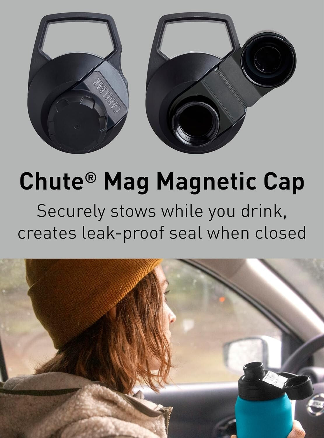 Chute Mag 40oz Vacuum Insulated Water Bottle - Leak-Proof Travel Companion