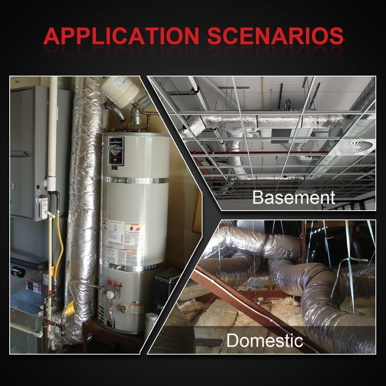 Durable 25ft Insulated Flexible Duct R4.2 with Flame Resistance & Flexibility