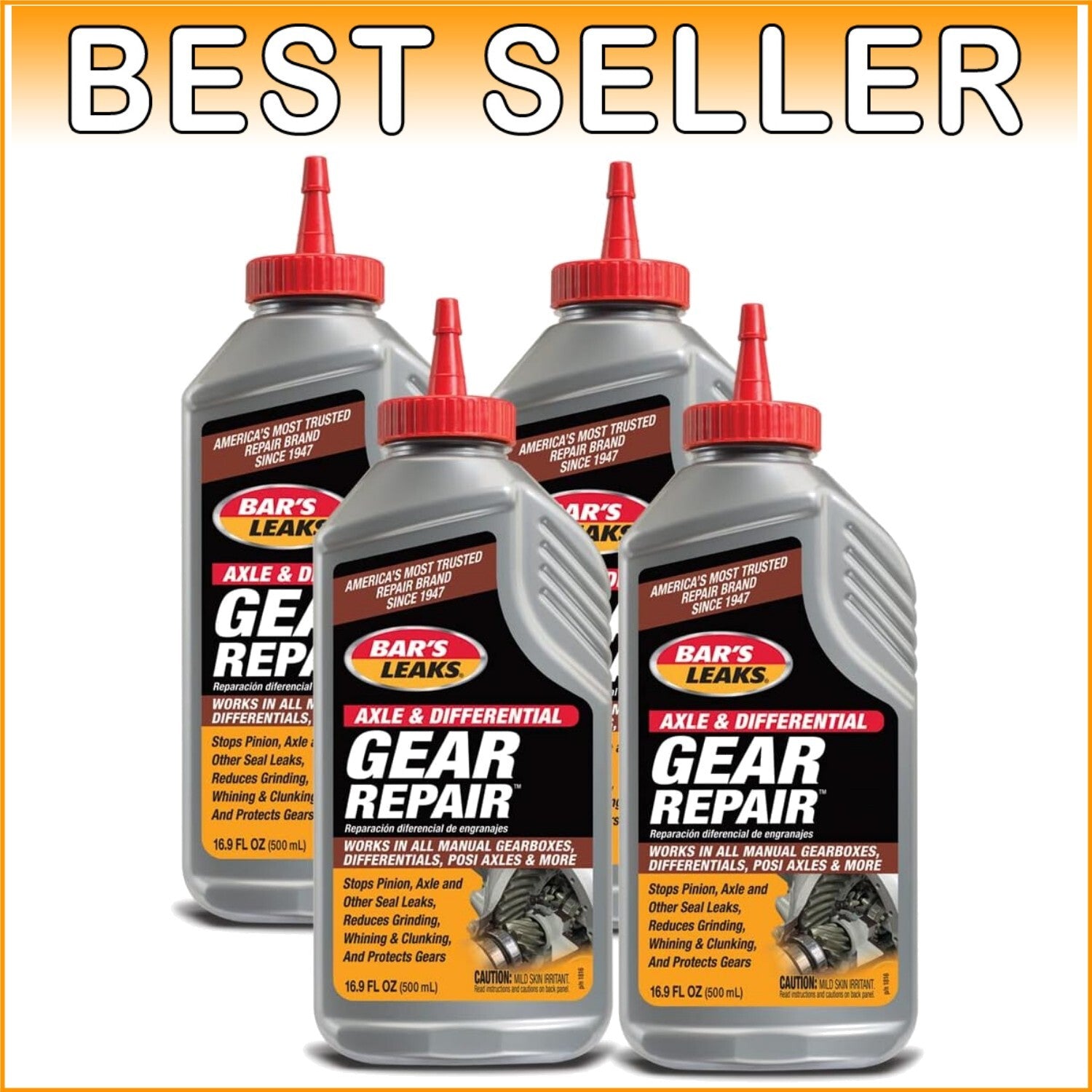 Advanced Anti-Wear Gear Oil Additive - 16.9 oz Case of 4 for Ultimate Protection