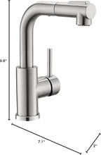Load image into Gallery viewer, Sleek Brushed Nickel Kitchen Sink Faucet with 360° Swivel &amp; Pull-Down Sprayer