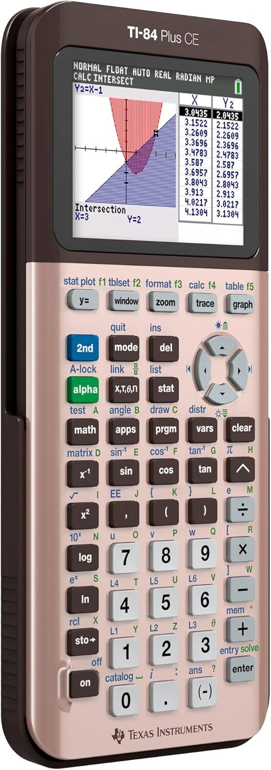 Rose Gold TI-84 Plus CE Graphing Calculator - Perfect for Students & Educators