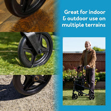 Load image into Gallery viewer, Maneuverable Trio Walker for Seniors - Adjustable Handles and Quick Collapse