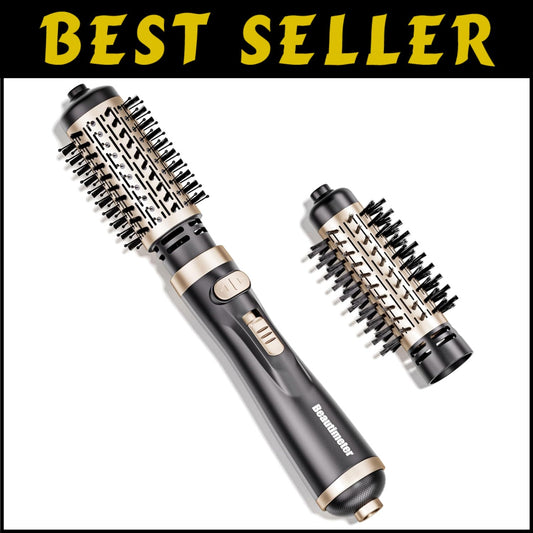 3-in-1 Hot Air Styler: Rotating Blow Dryer Brush with 2 Interchangeable Brushes