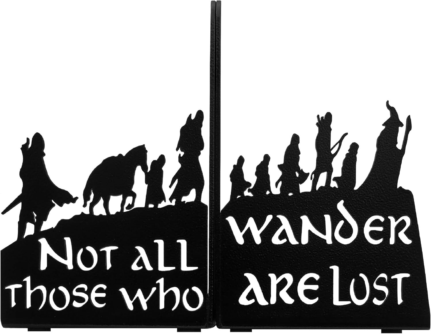 Unique Decorative Bookends in Sturdy Steel - Ideal for Home & Office Decor