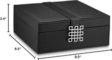 Load image into Gallery viewer, Modern 50-Compartment Jewelry Box with Mirror - Perfect for Earrings &amp; Rings