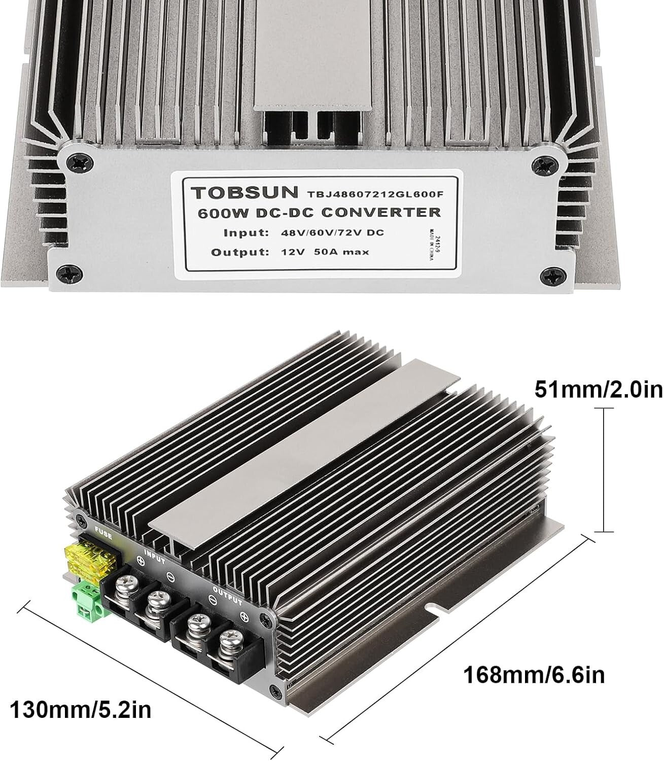 Efficient 600W Buck Converter: Step Down 48V/60V/72V to 12V DC 50A Transformer