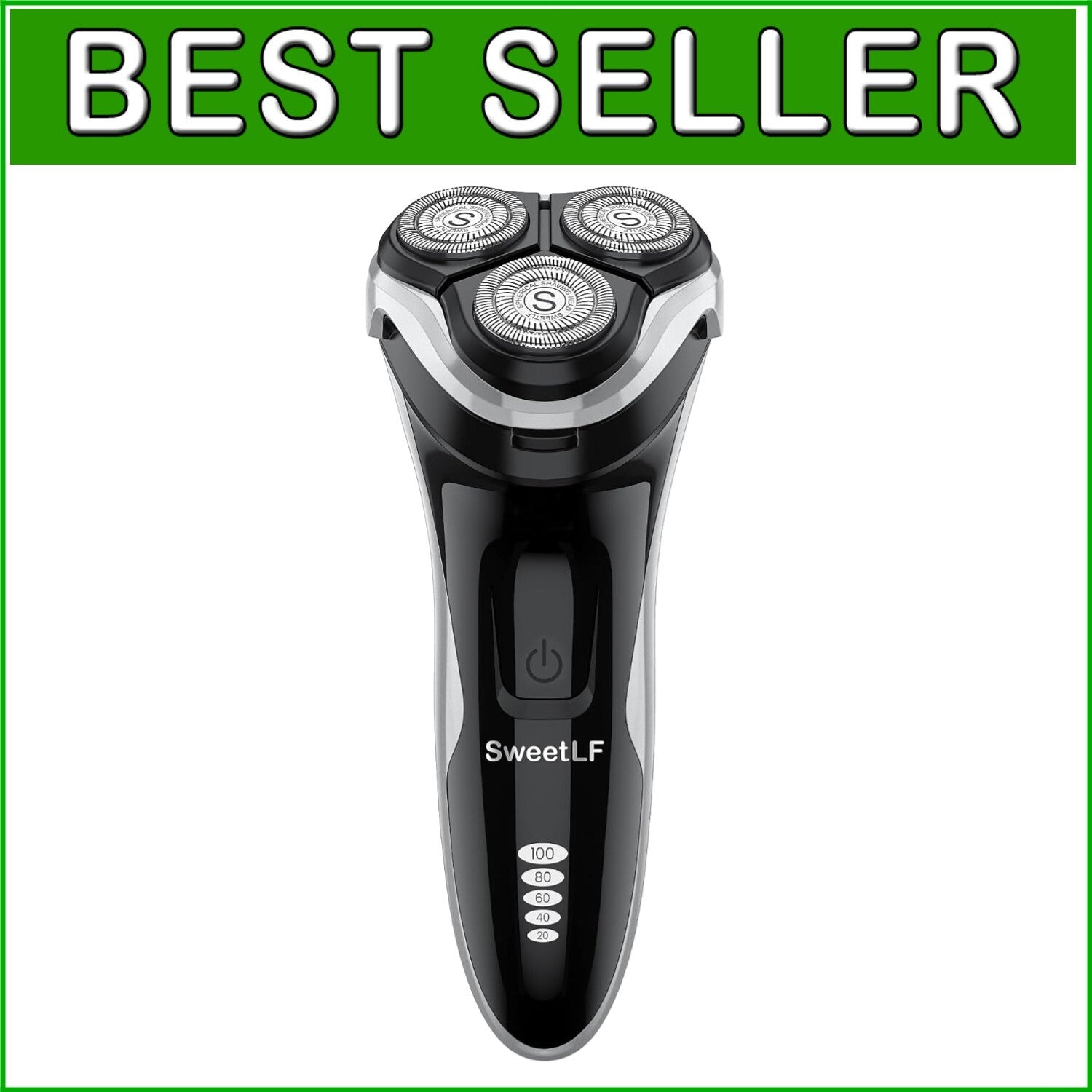 Waterproof 3D Rotary Shaver - USB-C Cordless Electric Razor with Extra Blades