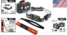 Load image into Gallery viewer, Portable Waterproof Headlamp Kit with Flashlight for Hard Hats - 14-hour Runtime