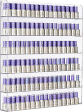 Load image into Gallery viewer, Ultimate Nail Polish Organizer - 6 Tier Acrylic Rack for Wall, Includes Cloth
