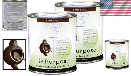 Durable Satin Finish Paint in Mocha - Perfect for Furniture & Home Projects