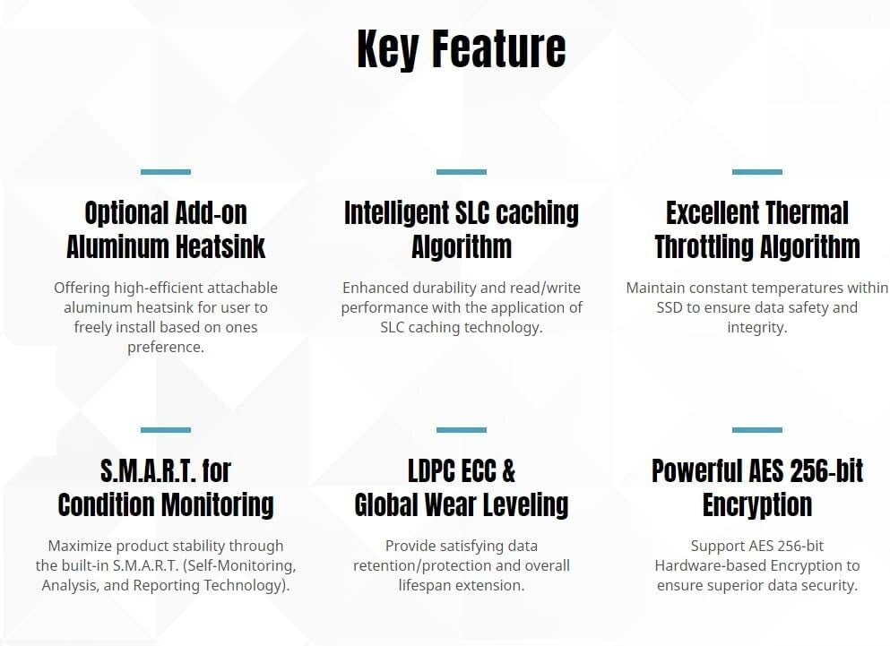 Ultra-Fast 1TB NVMe SSD CRAS C910 with Heatsink - Ideal for Gamers & Creators