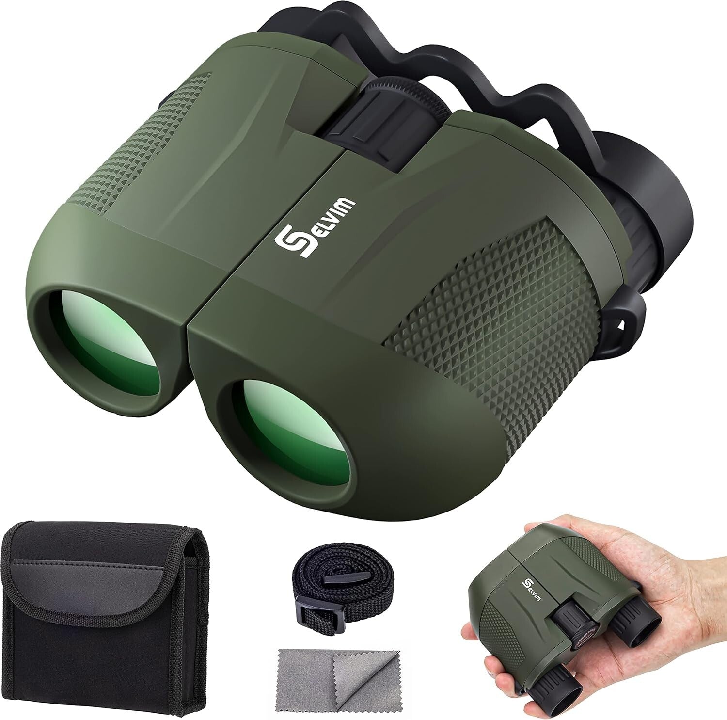 Lightweight 10x25 Binoculars for Kids & Adults - Ideal for Sports & Travel