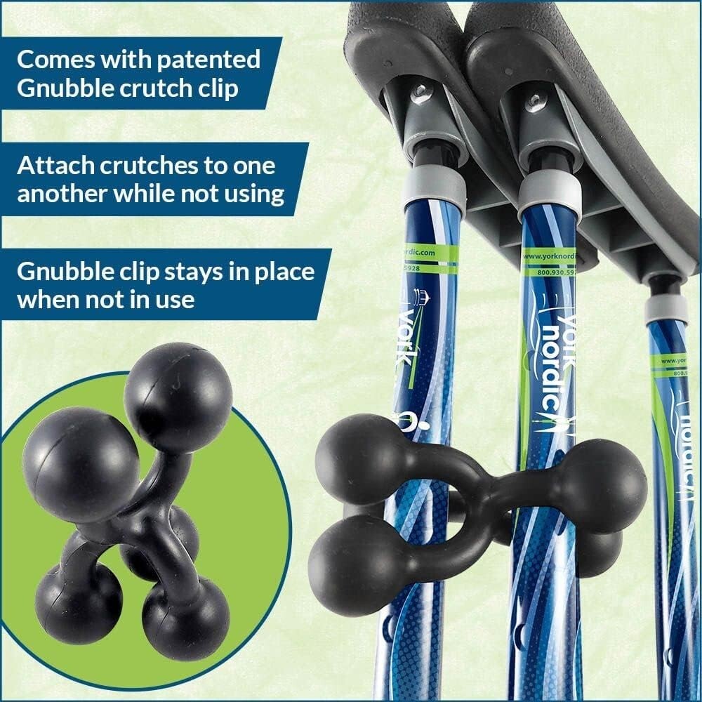 Ultra Lightweight Spring-Loaded Crutches for Fashionable Mobility - 4'7" to 6'6"