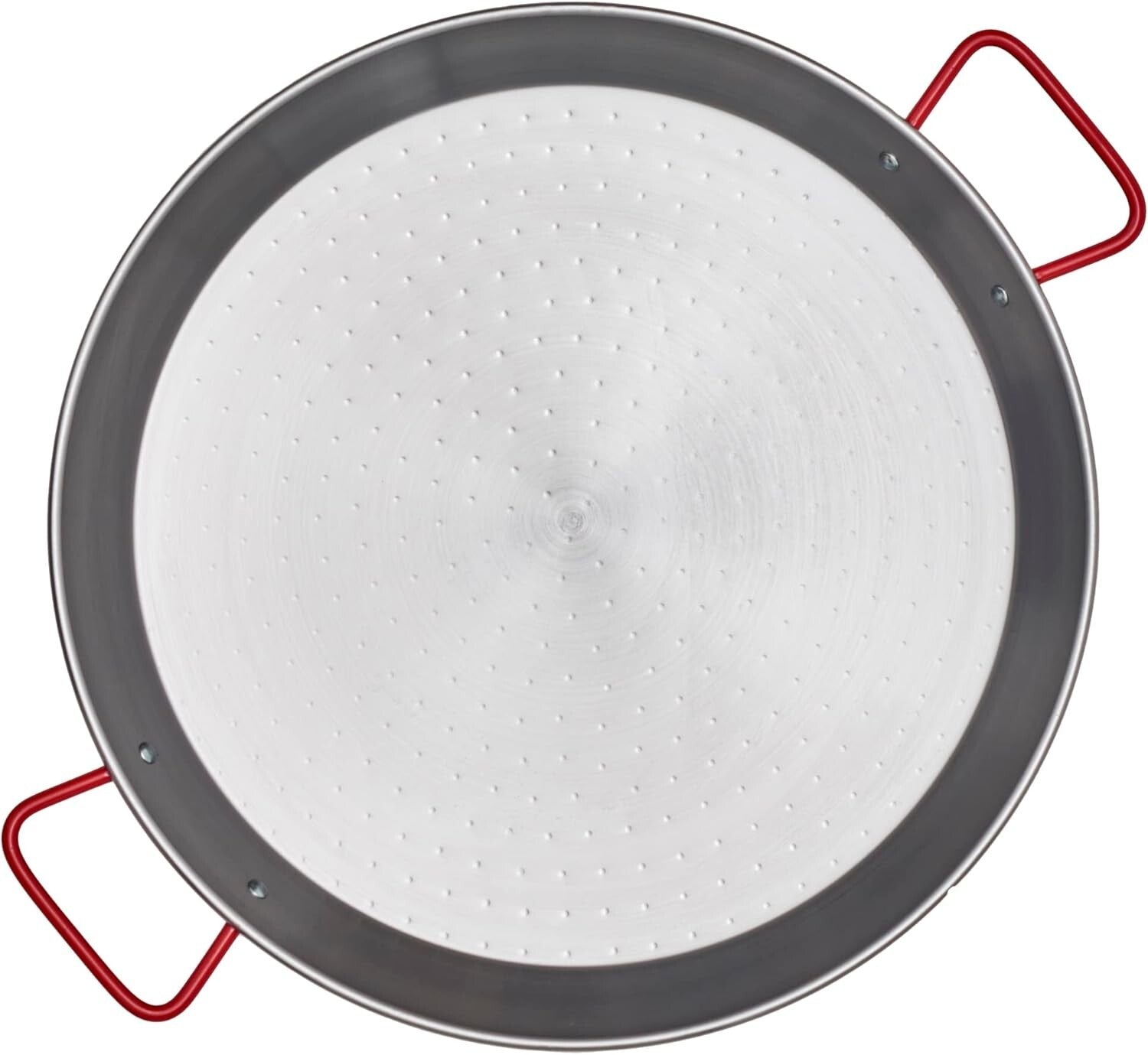 Versatile 16-Inch Carbon Steel Paella Pan - Perfect for Gas & Electric Stovetops