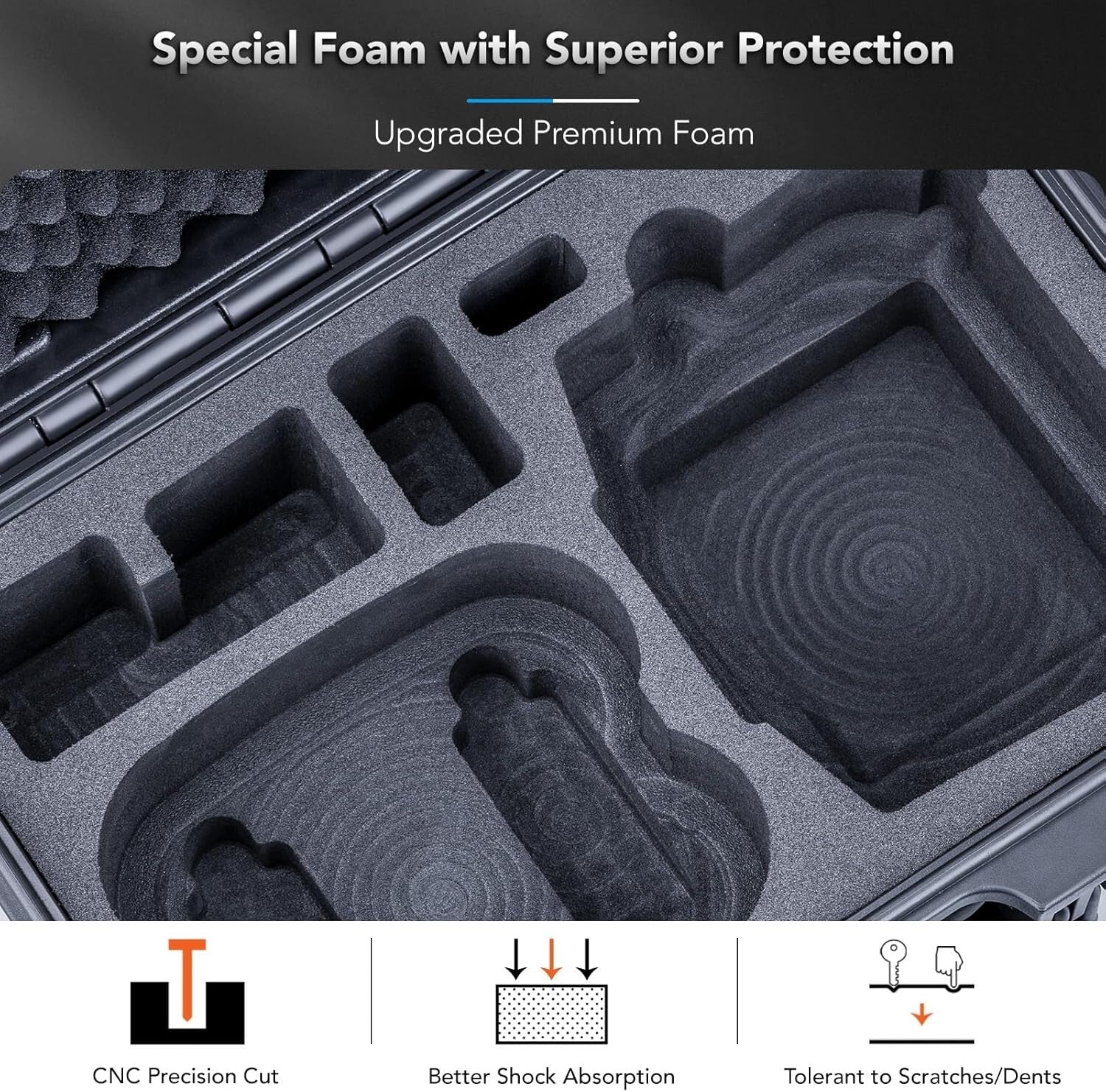 CNC Precision-Cut Waterproof Case for DJI Neo & Accessories – 7 Battery Capacity