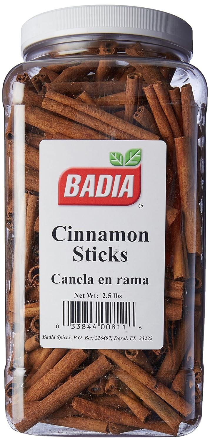Ideal 2.5 lbs Cinnamon Sticks for Baking, Teas & Natural Healing - Jar Included