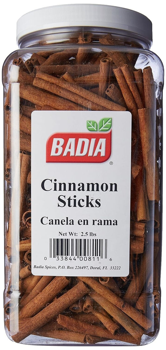 Ideal 2.5 lbs Cinnamon Sticks for Baking, Teas & Natural Healing - Jar Included