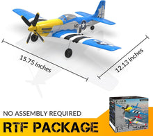Load image into Gallery viewer, 4 Channel Remote Control P51D Mustang Plane - Perfect for Beginners and Experts
