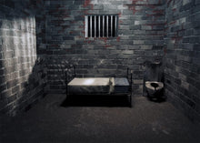 Load image into Gallery viewer, 10x8ft Prison Cell Backdrop - High-Resolution Murder Mystery Photography Prop