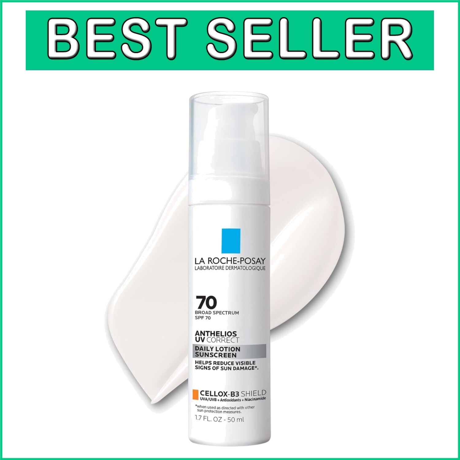 Daily Anti-Aging Sunscreen Moisturizer SPF 70 With Niacinamide - Oxybenzone-Free
