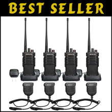 Load image into Gallery viewer, Enterprise-Grade Walkie Talkies, 7 Mile Range, Waterproof Speaker Mic Included