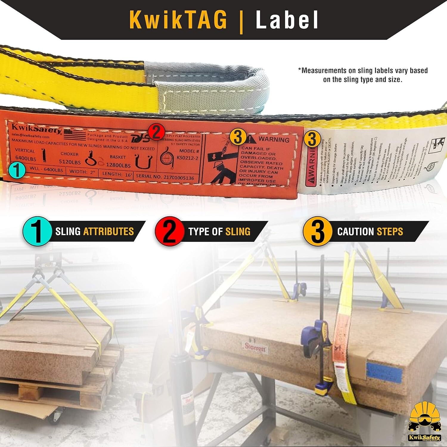 Durable 2" x 30' Polyester Web Lifting Sling - 12800lbs for Heavy Cargo Handling