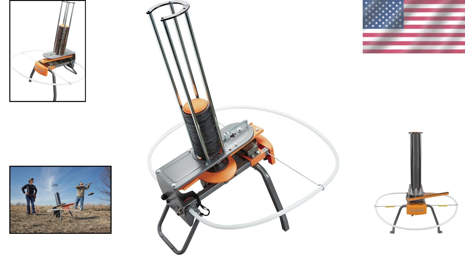 Champion Workhorse Electronic Trap - Compact Clay Thrower with 50 Clay Capacity