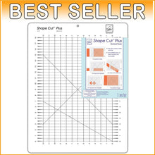 Load image into Gallery viewer, Layer Cutting Plastic Ruler - Shape Cut Plus for Quick Seamless Fabric Cuts